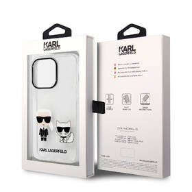 Kryt na mobil Karl Lagerfeld Ikonik Karl and Choupette na Apple iPhone 14 Pro Max průhledný

 obrázek produktu 4 z 4