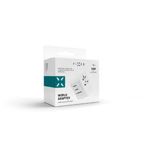 Cestovní adaptér FIXED Voyager pro EU, UK a USA/AUS, s 1xUSB-C a 2xUSB výstupem, GaN, PD 30W bílý

 obrázek produktu 11 z 11