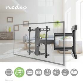 Držák TV Nedis Full Motion nástěnný polohovatelný, pro úhlopříčky 37 - 80 ", nosnost 50 kg černý

 obrázek produktu 5 z 5