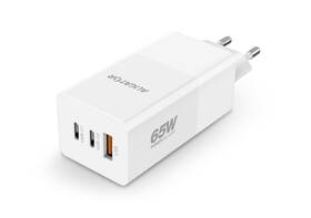 Nabíječka do sítě Aligator GaN, PD 65W, 2xUSB-C + USB bílá

 obrázek produktu 1 z 4