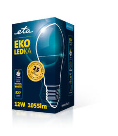 Žárovka LED ETA EKO LEDka klasik 12W, E27, neutrální bílá 

 obrázek produktu 3 z 3