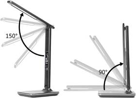 Stolní LED lampička IMMAX Kingfisher s bezdrátovým nabíjením Qi a USB, 8,5 W černá

 obrázek produktu 6 z 8