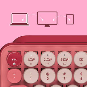 Klávesnice Logitech POP Keys US - heartbreaker 

 obrázek produktu 9 z 9