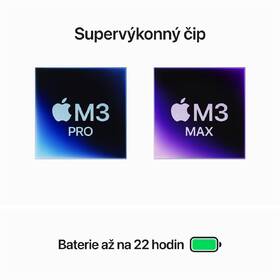 Notebook Apple MacBook Pro 16" M3 Max 16-CPU 40-GPU, 1TB - Space Black CZ 
