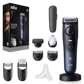 Zastřihovač vousů Braun BT7540 černá barva

