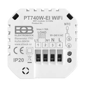 Termostat Elektrobock PT740W-EI Wi-Fi, prostorový bílý

 obrázek produktu 5 z 5