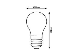 Žárovka LED Rabalux Filament E27, 4W, 4 000 K 

 obrázek produktu 2 z 2