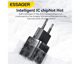 Nabíječka do sítě Essager 20W, GaN, USB-C, USB-A černá

 obrázek produktu 6 z 8
