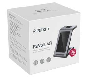 Bezdrátová nabíječka Prestigio ReVolt A8 3v1 černá/stříbrná

 obrázek produktu 9 z 9
