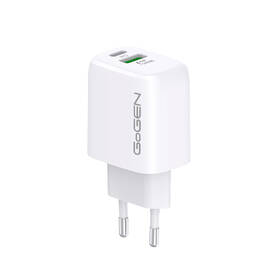 Nabíječka do sítě GoGEN ACHPDQ 220, 1x USB-C PD 20W, 1x USB-A 18W bílá

 obrázek produktu 1 z 3