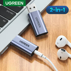 Redukce UGREEN USB/3,5mm Jack šedá

 obrázek produktu 7 z 7