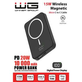 Powerbanka WG 10000 mAh, Wireless, 15W černá

 obrázek produktu 3 z 6