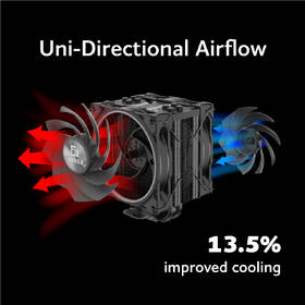 Chladič CPU AKASA H4 Plus + SOHO AR12 Reverse Blade Fan černý

 obrázek produktu 2 z 5