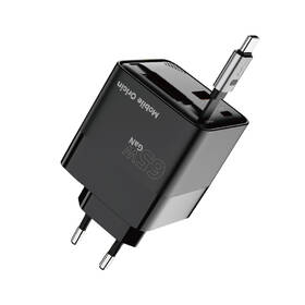 Nabíječka do sítě Mobile Origin Display Charger PW2 - 65W GaN USB-C/USB-A černá

 obrázek produktu 2 z 11