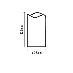 LED dekorace EMOS vosková svíčka, 12,5 cm, 2x AA, vintage, 2 ks, ovladač, časovač 

 obrázek produktu 3 z 4