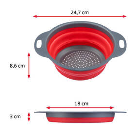 Cedník WESTMARK 21232270, MINI šedý/červený

 obrázek produktu 5 z 7