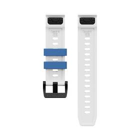 Řemínek Cubenest Premium Silicone Garmin QuickFit Band 22mm bílý/modrý

 obrázek produktu 1 z 5