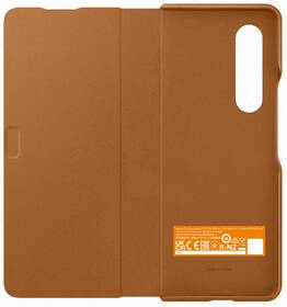 Pouzdro na mobil flipové Samsung Leather Flip Cover Galaxy Z Fold3 hnědé

 obrázek produktu 4 z 7
