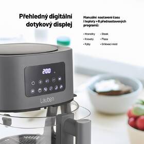 Fritéza horkovzdušná Lauben Glass&Grill Air Fryer 3in1 5500BG šedá

 obrázek produktu 14 z 19
