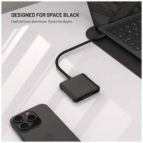 USB Hub FIXED Quadri 5-port USB-C, 140W PD 3.1 černý

 obrázek produktu 4 z 6