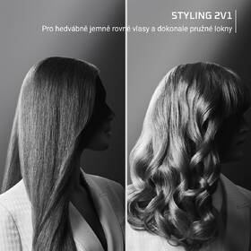Žehlička na vlasy Rowenta SF712 LE0 Karl Lagerfeld Thermostyle černá/stříbrná

 obrázek produktu 8 z 11