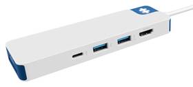 USB Hub HyperDrive Flex 8 Port USB-C bílý/modrý

 obrázek produktu 4 z 6