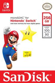 Paměťová karta SANDISK Micro SDXC 256GB UHS-I U3 (V30) pro Nintendo Switch (100R/90W) 

 obrázek produktu 2 z 2