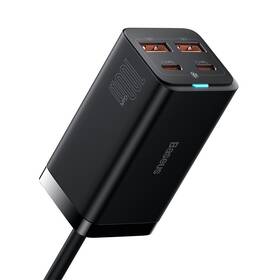 Nabíječka do sítě Baseus GaN3, 2x USB-A, 2x USB-C 100W černá

 obrázek produktu 1 z 15