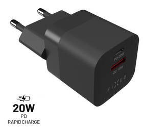 Nabíječka do sítě FIXED Mini s USB-C PD/USB QC 3.0, 20W černá

 obrázek produktu 1 z 5