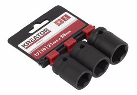 Sada hlavic Kreator KRT095100  17-19-21mm 1/2" (3 ks) 

 obrázek produktu 1 z 1