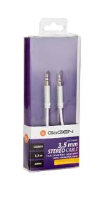 Kabel GoGEN Jack 3,5mm, 3m, pozlacené konektory bílý

 obrázek produktu 1 z 1