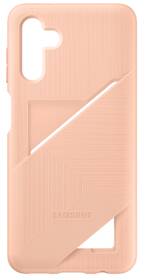 Kryt na mobil Samsung Galaxy A13 5G s kapsou na kartu - peach 

 obrázek produktu 3 z 4