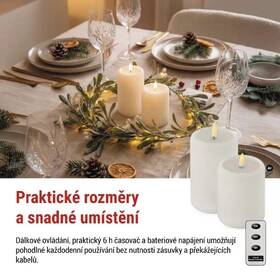 LED dekorace EMOS 4x AA, teplá bílá, časovač bílá

 obrázek produktu 3 z 4