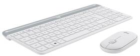 Klávesnice s myší Logitech MK470 Slim, US bílá

 obrázek produktu 3 z 10