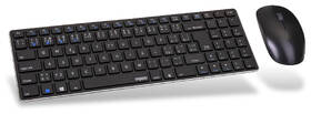 Klávesnice s myší Rapoo 9300M, CZ/SK layout černá barva

