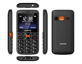 Mobilní telefon Aligator A910 4G Senior černá barva
