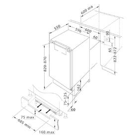 Mraznička Candy CUS68EW bílá barva
