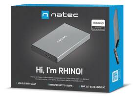 Box na HDD Natec Rhino Go, 2,5" SATA, 3.2 Gen1 šedý

 obrázek produktu 6 z 6
