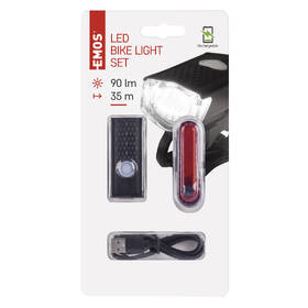 Svítilna EMOS LED přední + zadní, nabíjecí, na kolo, 90 lm 

 obrázek produktu 12 z 13