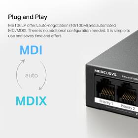 Switch Mercusys MS106LP 

 obrázek produktu 8 z 9