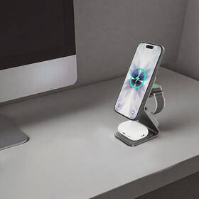 Bezdrátová nabíječka Cubenest SQ314 Qi2.2 3v1 s MagSafe šedá

 obrázek produktu 12 z 19