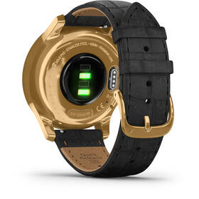 Chytré hodinky Garmin vivomove3 Luxe 24K Gold/Black Leather Band 

 obrázek produktu 4 z 6