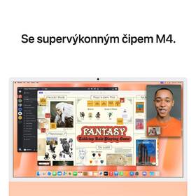 Počítač All In One Apple 24" CTO M4 10× CPU 10× GPU, 32 GB, 2 TB - oranžový CZ 

 obrázek produktu 5 z 8