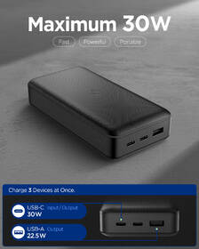 Powerbanka Spigen Essential 30 W, 30000 mAh černá

 obrázek produktu 1 z 6
