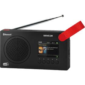 Radiopřijímač s DAB+ Sencor SRD 7757 černá barva
