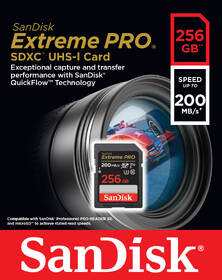 Paměťová karta SANDISK 256GB UHS-I U3 (200R/140W) 

 obrázek produktu 1 z 1