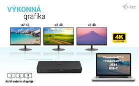 Dokovací stanice i-tec USB-C Triple 4K Display Gen2 Pro, PD 100W 

 obrázek produktu 7 z 11