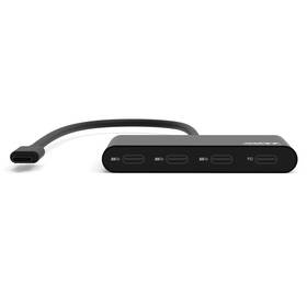 USB Hub PORT CONNECT USB-C, 3x USB-C 3.1 + 1x USB-C 100W PD černý

 obrázek produktu 1 z 5