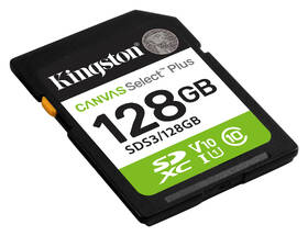 Paměťová karta Kingston Canvas Select Plus SDXC 128GB UHS-I U1 (R150) černá

 obrázek produktu 1 z 2
