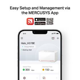 Komplexní Wi-Fi systém Mercusys Halo H37BE (2 ks) bílý

 obrázek produktu 7 z 9